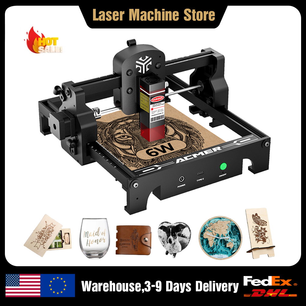 Leatherwork Machine - Laser Engraver 6W/3.5W/2.5W Woodworking Work Tool