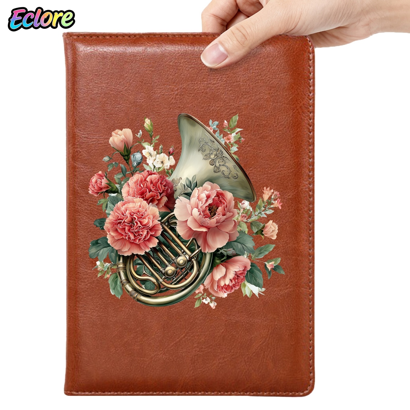 Floral PU Leather Journal with - Leather Work Diary Covers 评论和价格