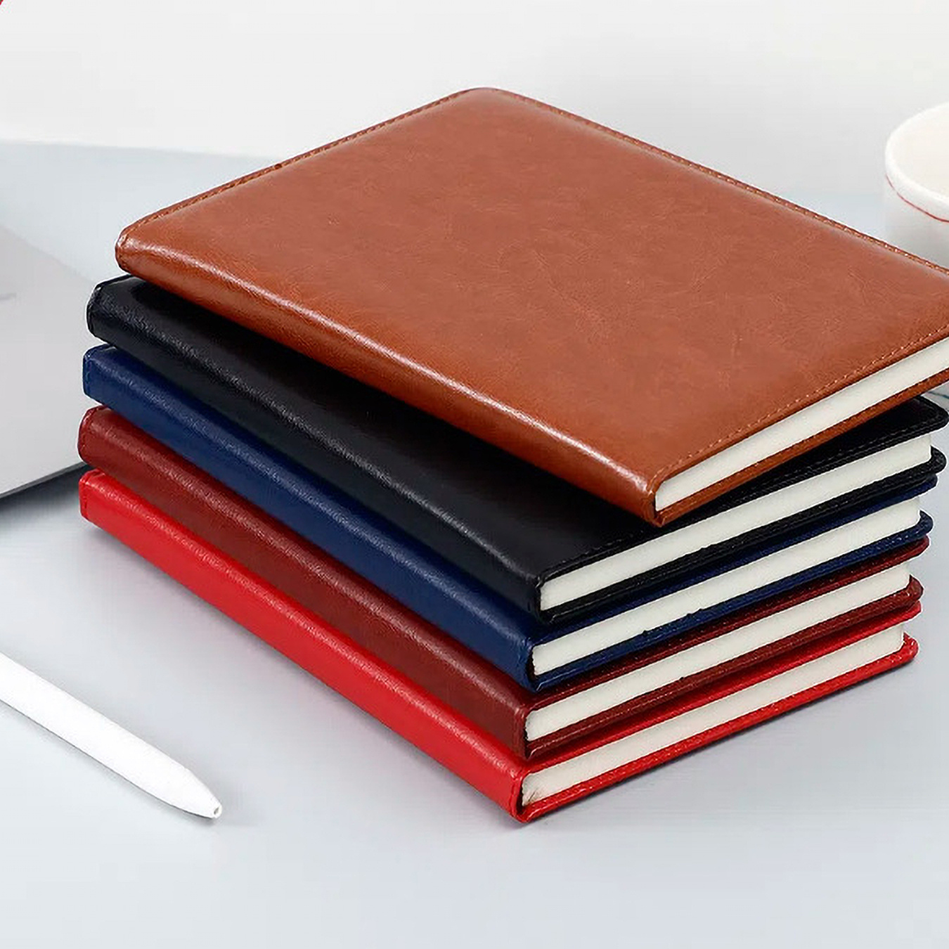 Hand Drawn Heart Retro Leather - Leather Work Diary Covers 评论和价格