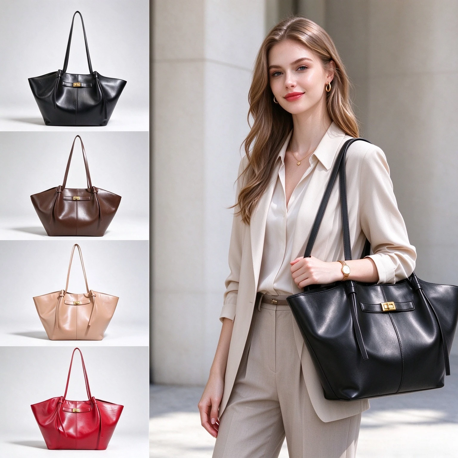 Women Luxury Wing Shape Tote B - Leatherwork Designs 评论和价格