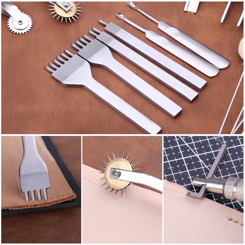 Professional Hand Sewing Leath - Groover Stitching Tool 评论和价格